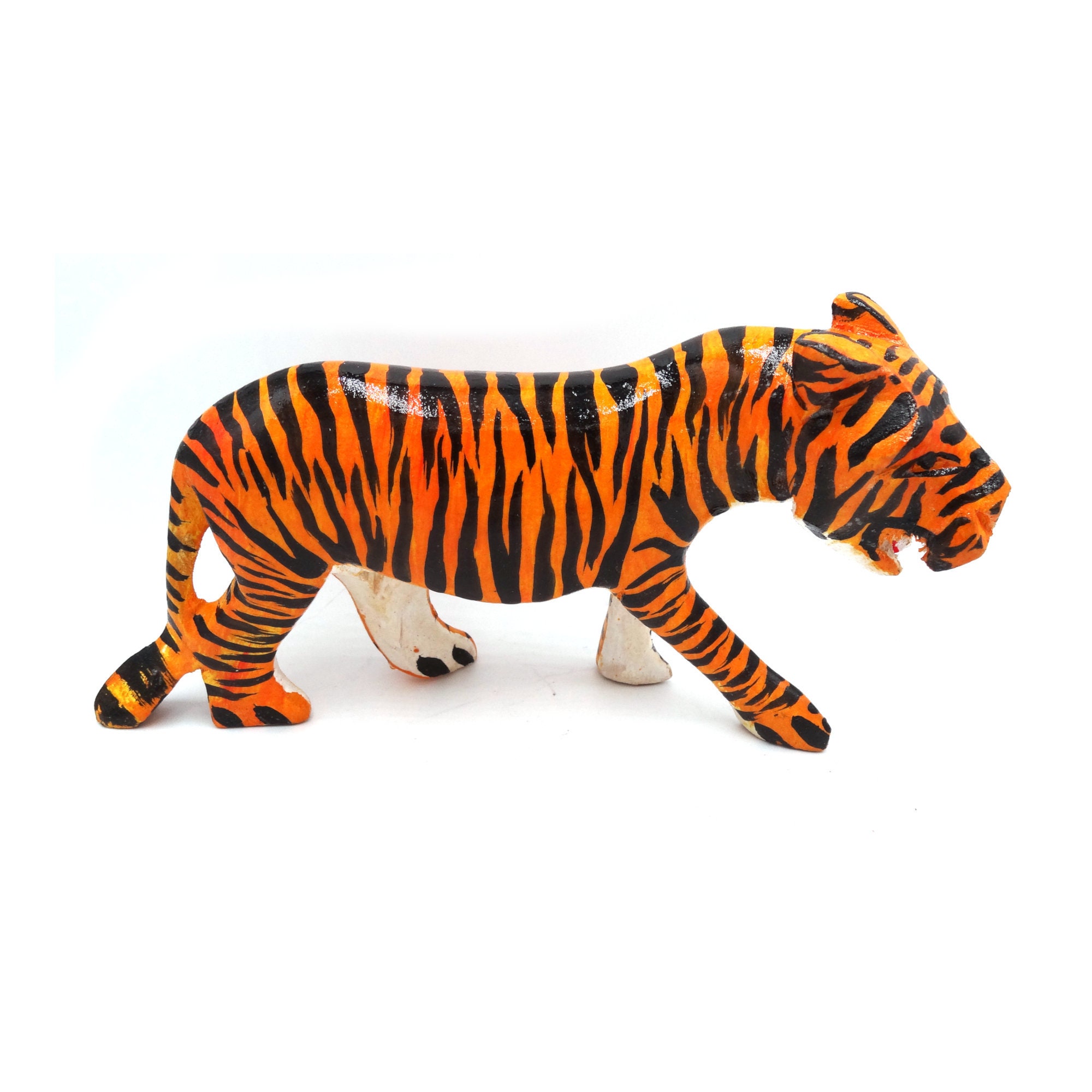 Model Wood Tiger Handmade From Recycled Upcycled Wood. Etsy UK