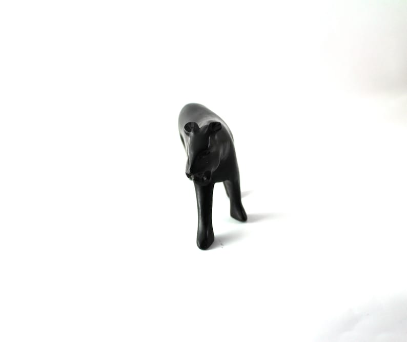 Cheetah, Ebony Wood, Figurine, Ornament, Hand Carved Cheetah, African