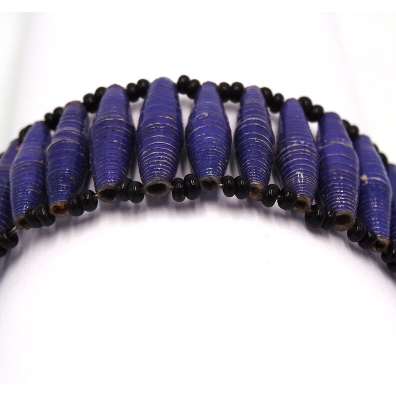 DIY purple beaded bracelet, handmade bracelet, gift bracelet, friendship bracelet, adjustable bracelet, jewelry bracelet, bracelet accessory image 3