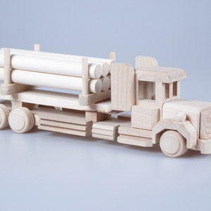 Wooden Toy Truck, Baby Toy, Wood Toy Truck, Plain Wood, Gift For Kids, Children&#39;s Toys, Montessori, Construction Toy, Eco Friendly Toy