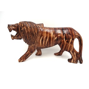 Lion Knick Knack, Rosewood, Hand crafted, African Works, Wood Craft, Traditional Style, Home Déco, Jungle, Animal, Forest, Father
