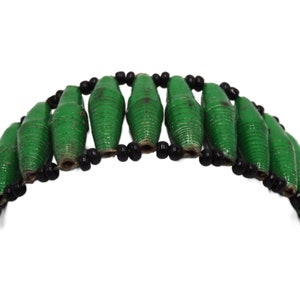 Green Beaded Unisex Bracelet, Friendship Bracelet, Adjustable Bracelet, Handmade Wristband, Costume Jewelry, Meaningful Gift, Handmade, Gift