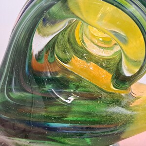 Handmade Green Blown Glass Snail, Figurine Ornament, Gift Idea, Collectible Glass, Crystal, Present For, Home, Collectible, Fused, Sea Glass image 6