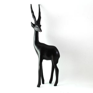Antelope Wood handmade, African Antelope, Jungle Antelope, Ornament Antelope, Figurine, Sculpture, Africa Safari Gift, Hand carved