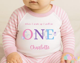 Personalised Baby Toddler Pyjamas | When I Wake Up I’ll Be 1 2 3 4 | Mermaid Birthday PJs | Under the Sea Pyjama Set
