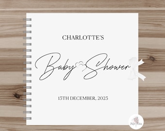 Personalised Gender Neutral Baby Shower Guest Book, Scrap Book, Memory Book, Keep Sake.