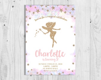 fairy invitations etsy fairy party invitations