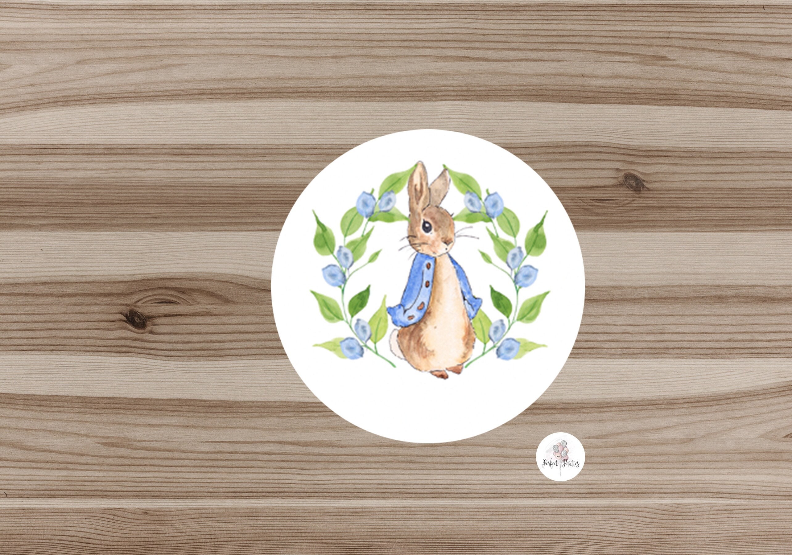 Peter Rabbit Baby Shower Stickers — Jessica Weible Studios
