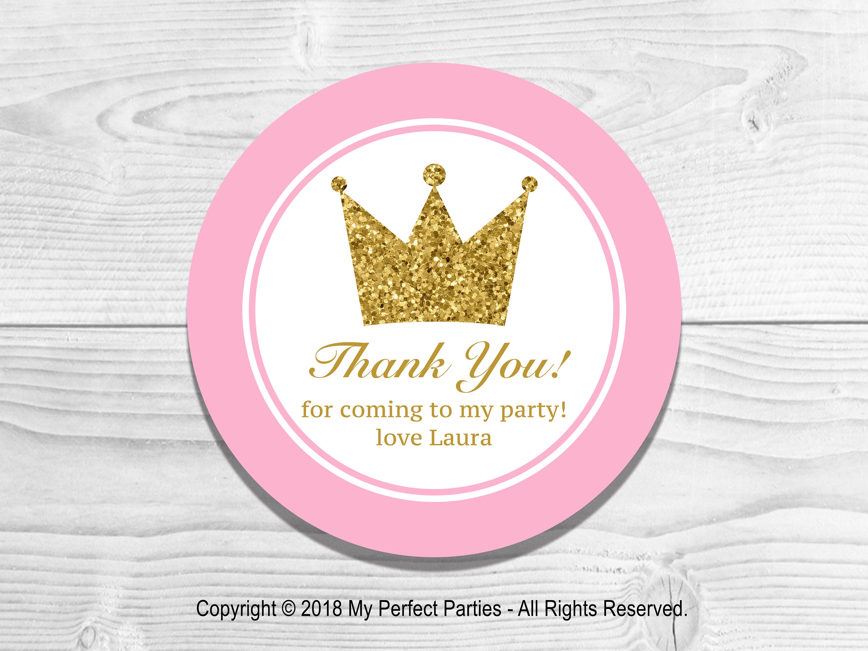 Corona De Princesa Pegatinas Personalizadas Fiesta 24 Pegatinas Etiquetas de cono dulce Corona De Princesa Pegatinas Personalizadas Fiesta 24 Pegatinas Etiquetas de cono dulce