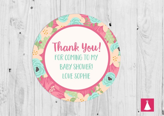 35 Blue Elephant Boy Cute Baby Shower Stickers Thank You Stickers Sweet Cones