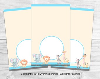 Printable Party Food Tents Audrey Blue Robin Egg Aqua Silver - Etsy Canada