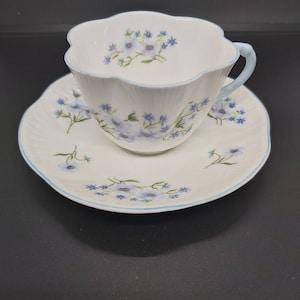 Shelley Dainty Blue Rock cup & saucer