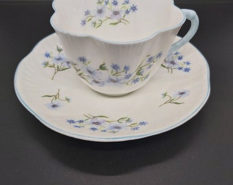 Shelley Dainty Blue Rock cup & saucer