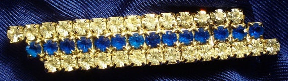 Three Gold Plated & Rhinestone Brooches - image 2