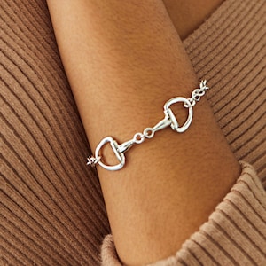 Silver Snaffle Bit Bracelet, Equestrian Jewellery, Horse Lovers Jewellery, Silver Bracelet, Silver 925