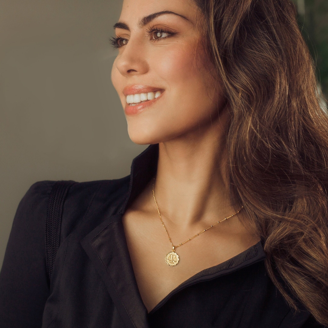 Gold Star Sign Zodiac Necklaces | Libra Pendant | Horoscope Jewellery ...