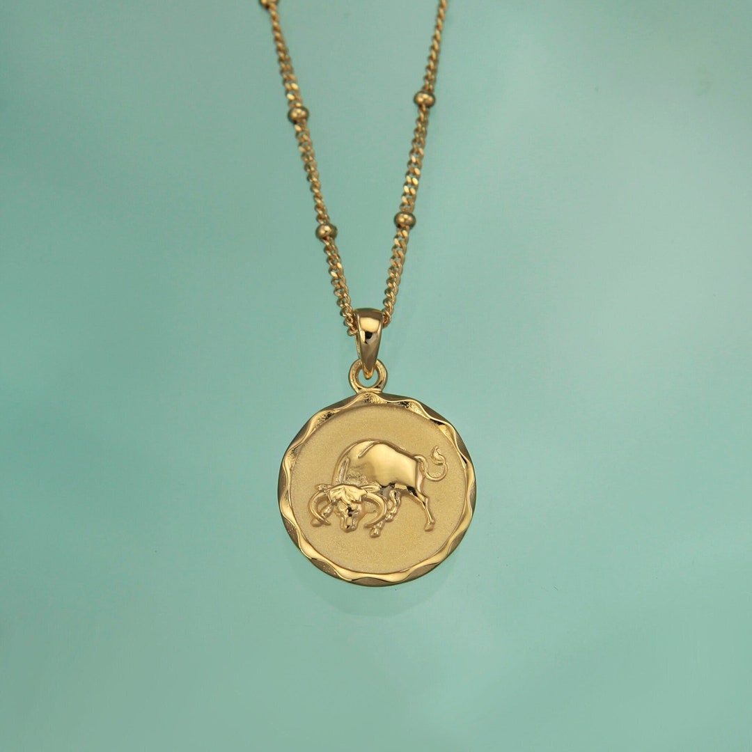 Gold Star Sign Zodiac Necklaces | Taurus Pendant | Horoscope Jewellery ...