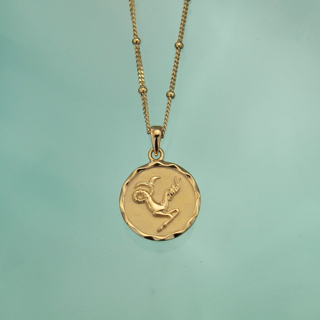Gold Star Sign Zodiac Necklaces | Capricorn Pendant | Horoscope ...