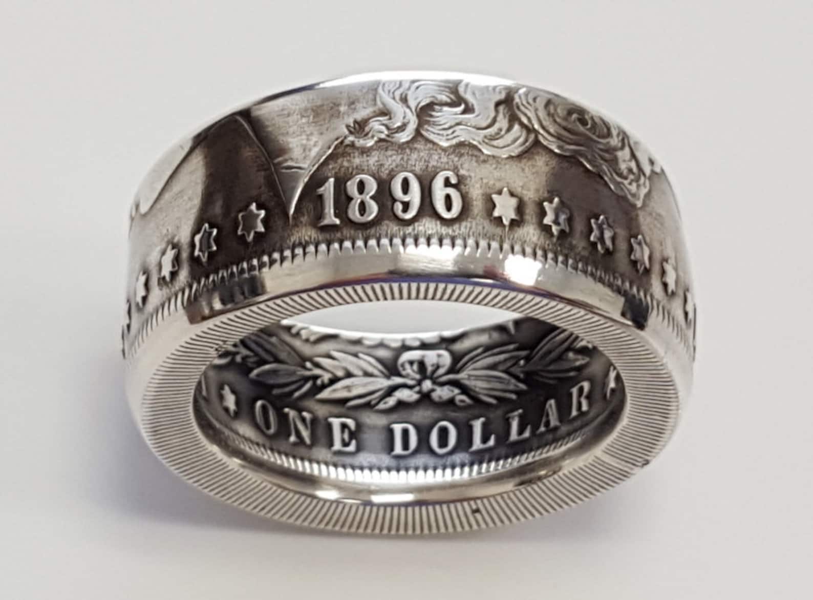 Silver Dollar Coin Ring Etsy