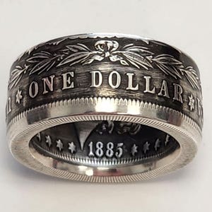Morgan Silver Dollar Coin Ring
