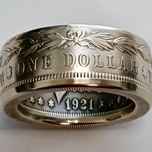 Morgan Silver Dollar Coin Ring
