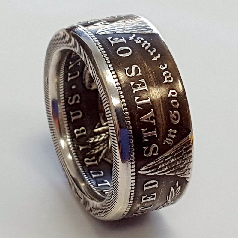 Silver Dollar Coin Ring Etsy
