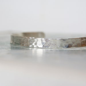 Silver Textured Bangle With Hidden Message, Personalised Bracelet