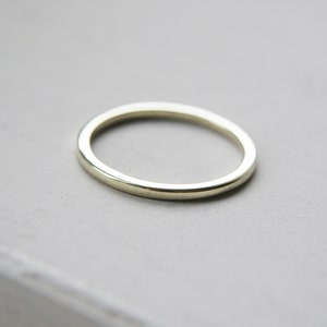 Weißgold Schlichter 1.5mm Breiter Ehering - Recyceltes Weißgold