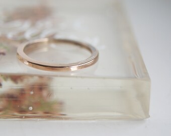 9ct Rose Gold Slim Band