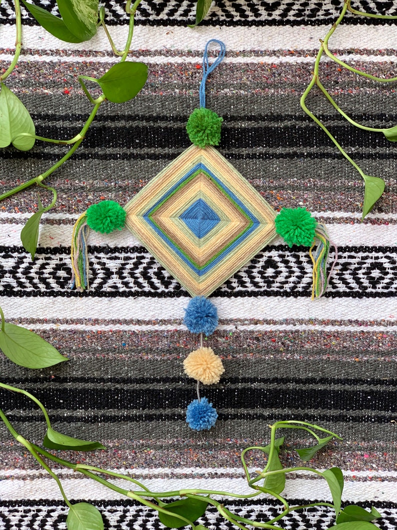 Ojo De Dios Wall Hanging God's Eye Wall Hanging Mexican Etsy