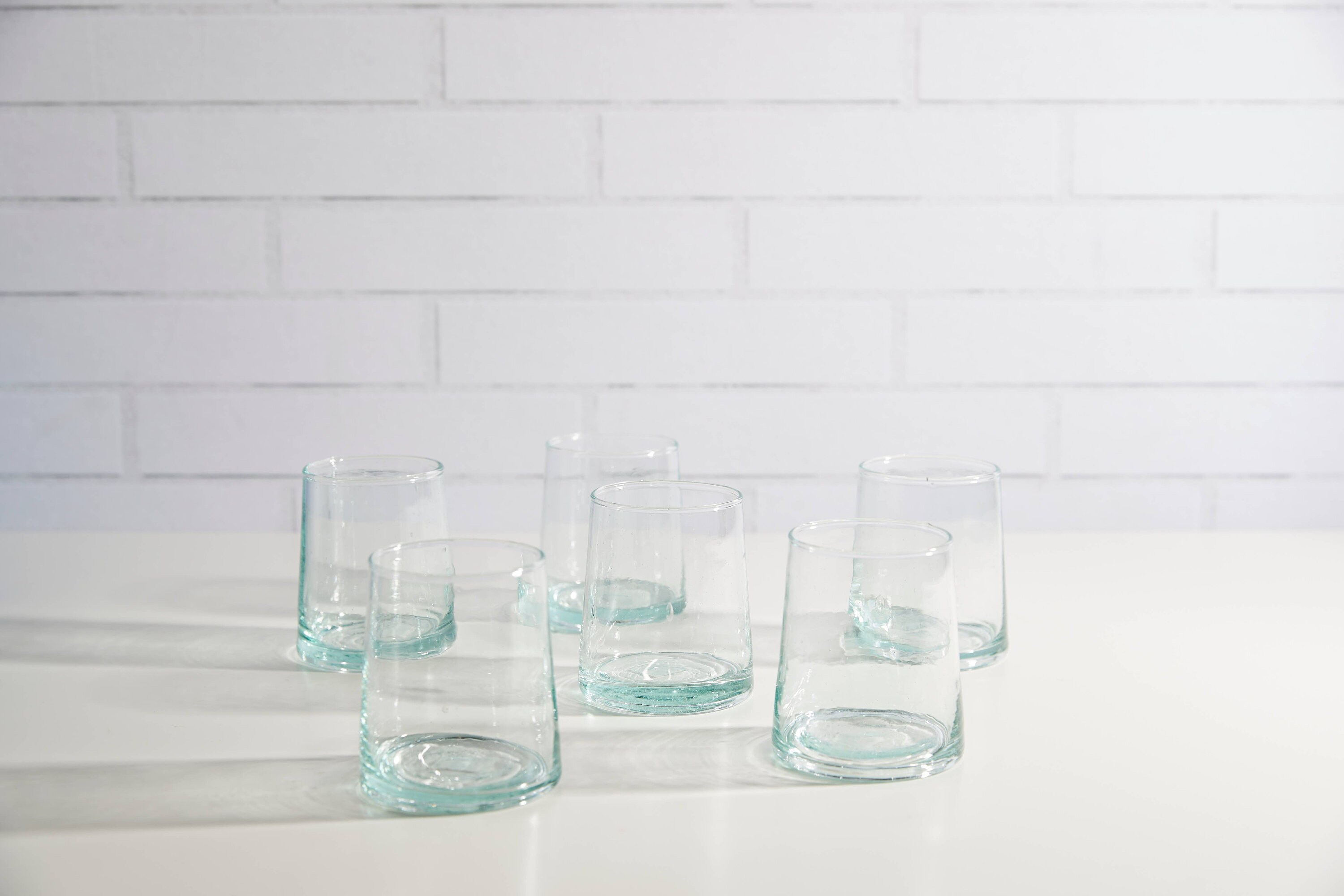 Moroccan Cone Clear glass pitcher