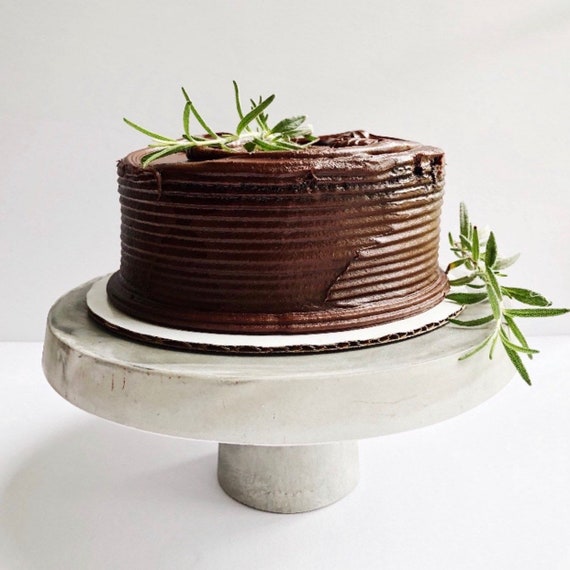 Stand De Gateau En Beton En Anglais Cement Cake Stand Fr Etsy