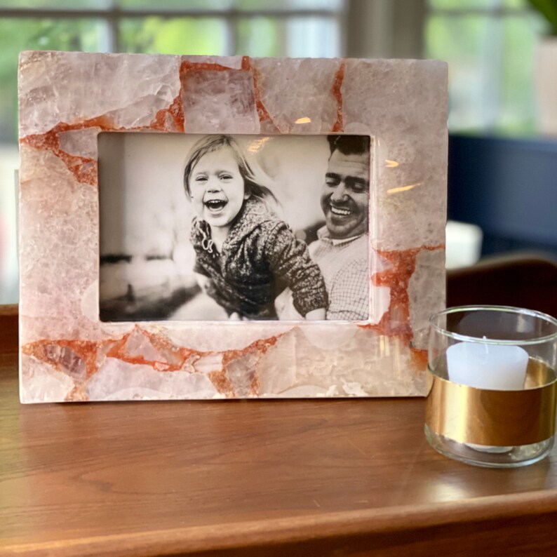Pink Quartz 5x7 Picture Frame Photo Frame Quartz Etsy