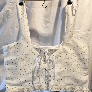 Renaissance/Medieval underbust bodice/stays made of light cotton