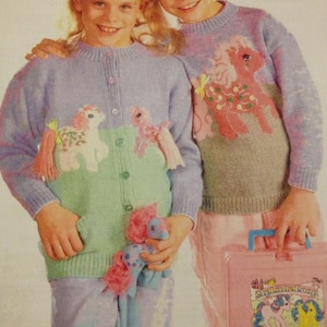 My Little Pony breipatroon trui en vest (61 - 76 cm)
