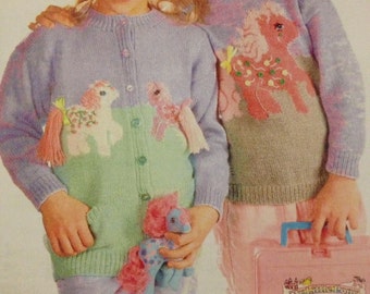 My Little Pony Jumper & Cardigan Knitting Pattern (61 - 76cm)