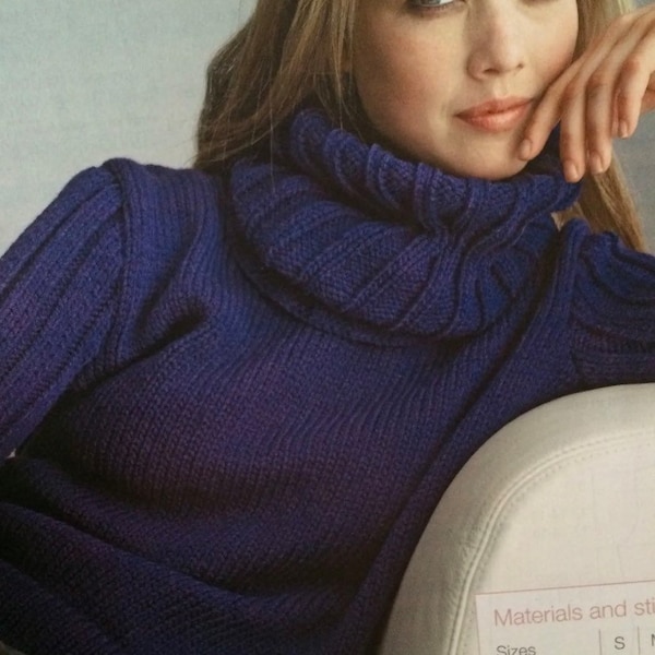 Ladies Sweater With Detachable Cowl Collar (S,M,L,XL,XXL,XXXL)