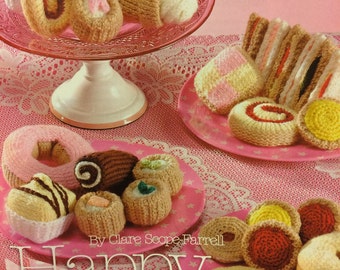 Knitted Cakes, Sandwiches And Biscuits Knitting Pattern