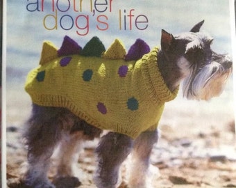 Vintage Pattern Dogosaurus Rex Dog Coat Knitting Pattern in 5 sizes