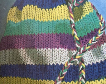Beginners Easy Knit Bag Knitting Pattern