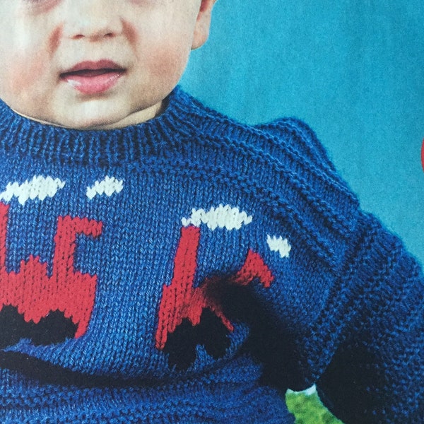 Toddlers Train Jumper Knitting  Pattern