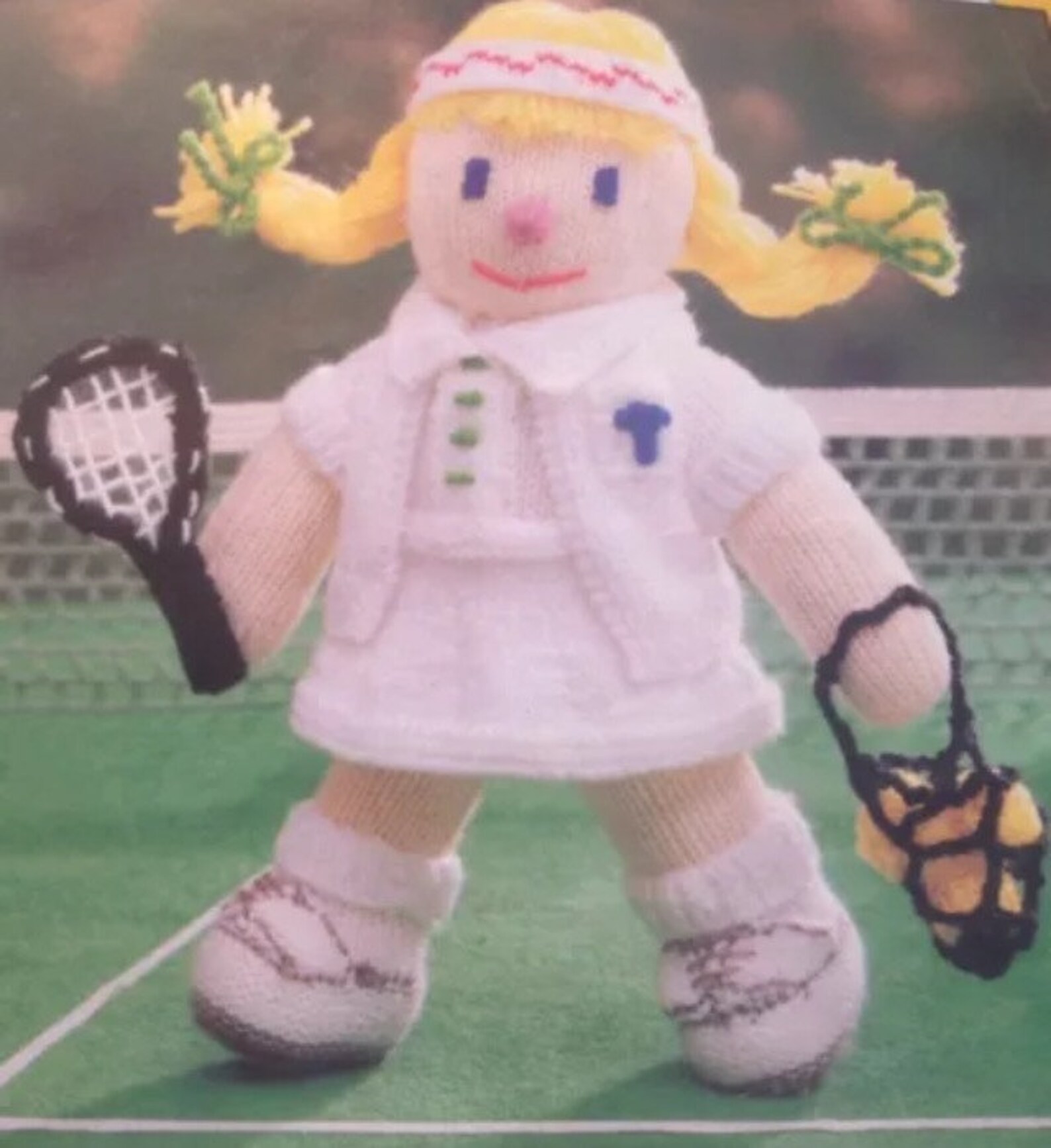 Tennis Mascot Knitting Pattern Etsy UK