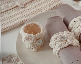 Bag and Napkin Rings Crochet Pattern