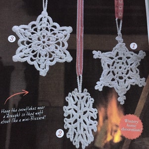 Christmas Crochet Snowflakes Crochet Pattern