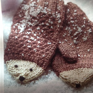 Hedgehog Mittens  Children’s Knitting Pattern