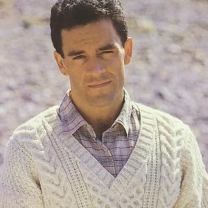 mens fisherman sweater cardigan