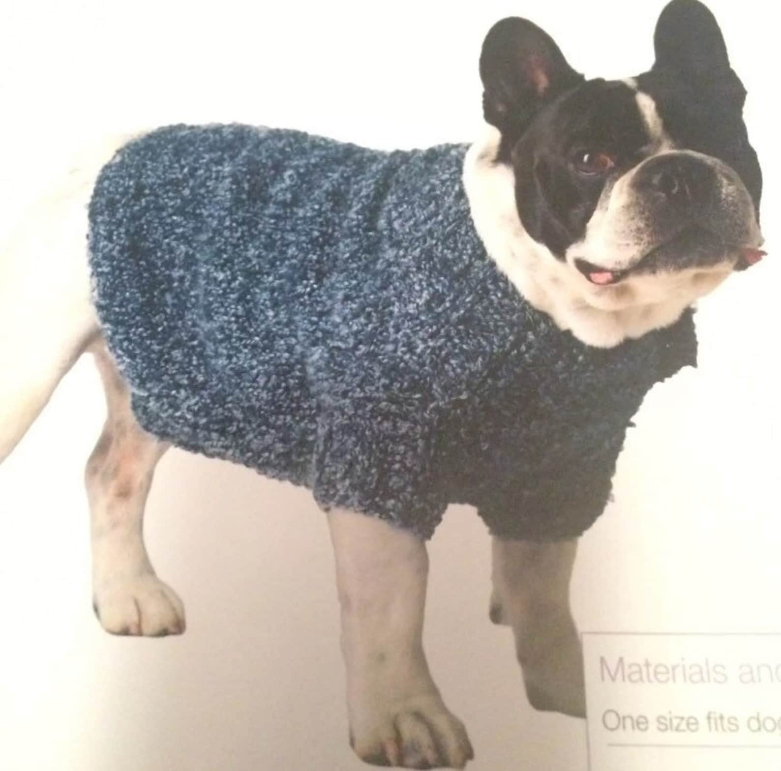 Easy Knit Dog Coat Knitting Pattern Etsy UK