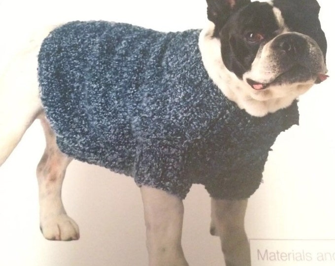 Easy Knit Dog Coat Knitting Pattern Etsy