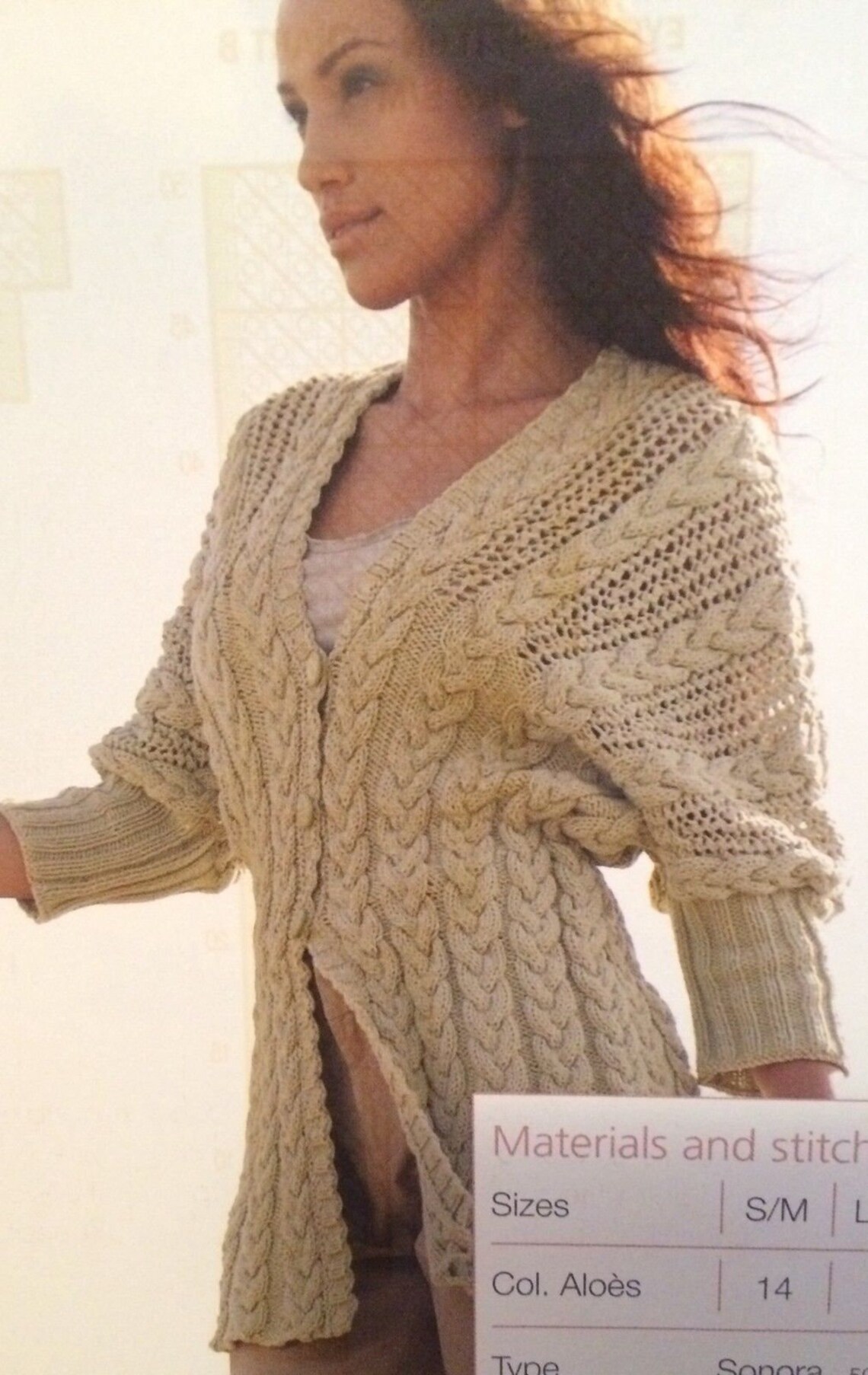 Ladies Batwing Cardigan Knitting Pattern Etsy