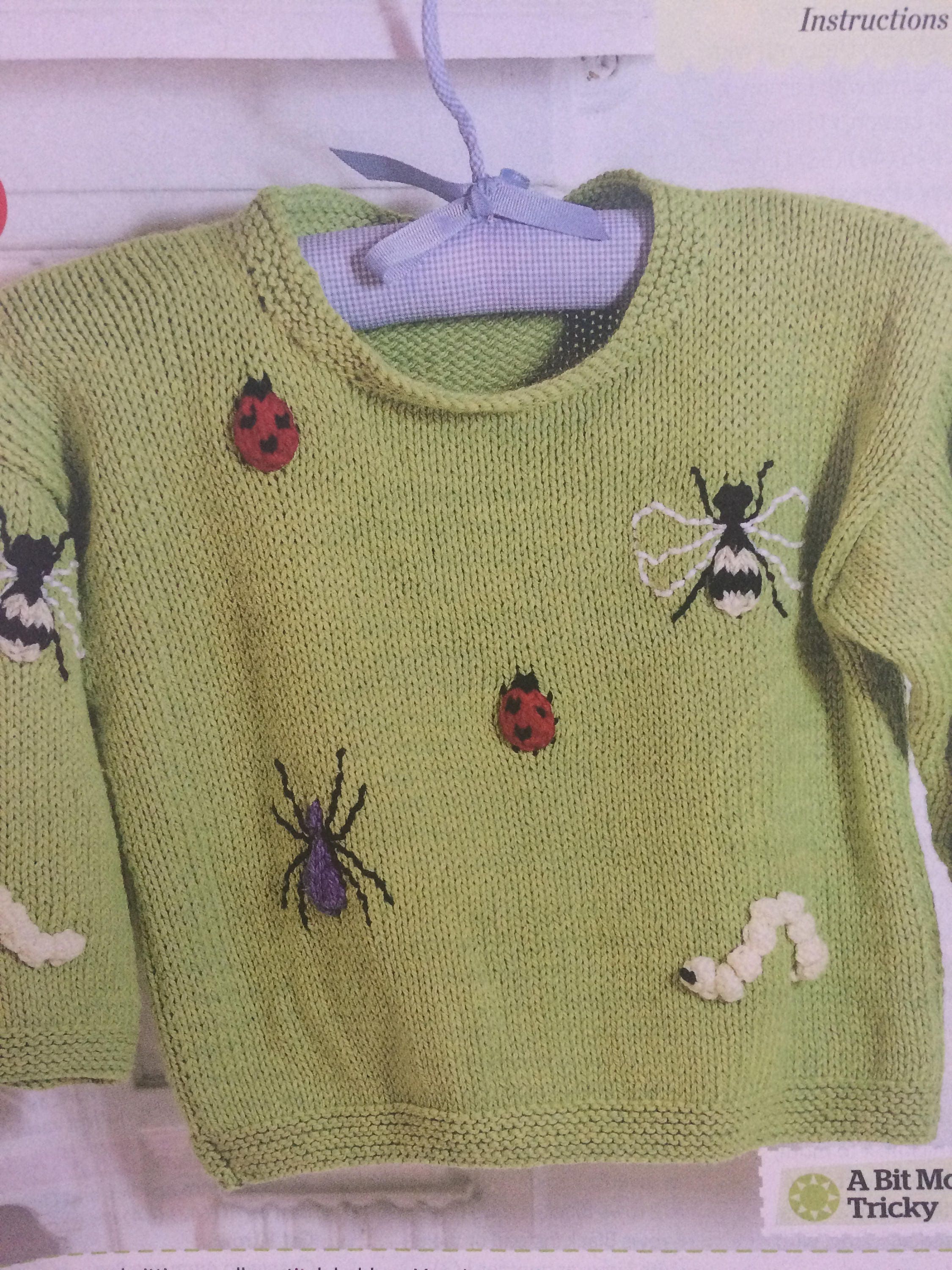 insect embroidery cardigan